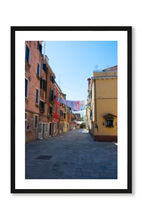 narrow street in the old town of Venice