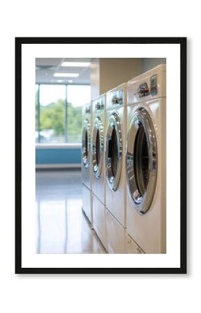 Eco-friendly laundromats using energy-efficient machines