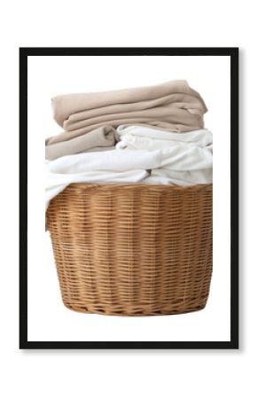 PNG Laundry basket laundry folded linen.