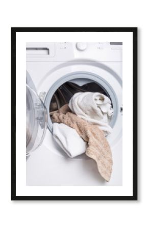 Laundry in the washing machine