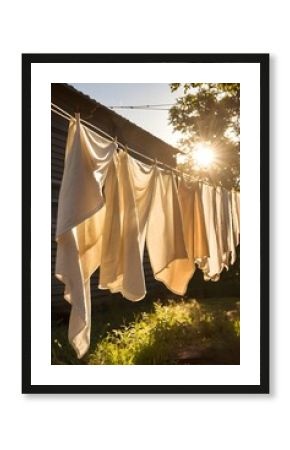 drying clothes drying in the wind