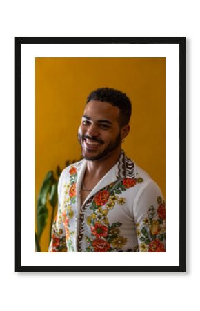 Men's Fashion Handsome Hispanic Gen z Man Portrait 