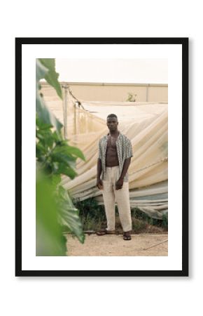 black men fashion portrait