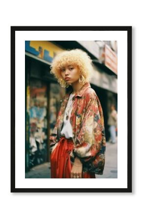 woman in street fashion