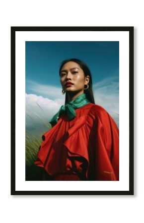 Filipino woman portrait fashion adult.
