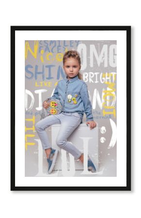 Young fashion model, pop art