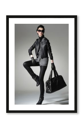 Portrait of a styled professional model.