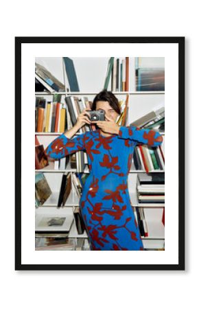 Creativity flourishes in a book-filled studio