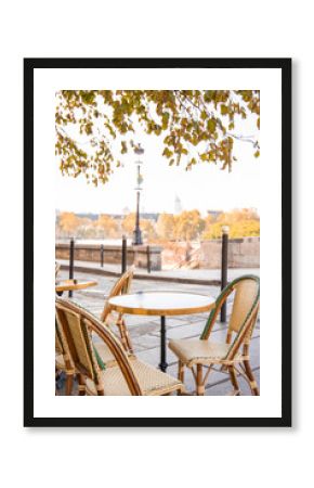 Paris france autumn cafe