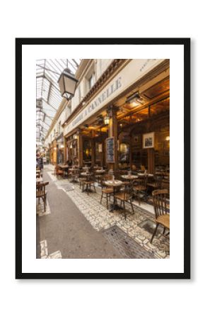 A cafe in Passage des Panoramas, Paris, France