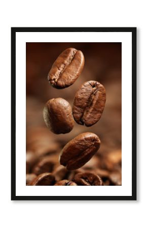 Closeup of coffee beans
