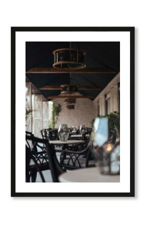 outdoor cafe in the city