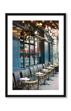 empty French cafe