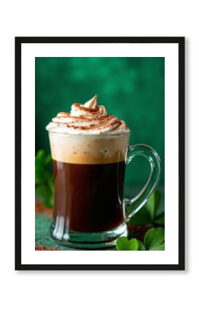 Festive Irish Coffee: Perfect for St. Patrick's Day Promotions, Cafe Menus, and Holiday Celebrations