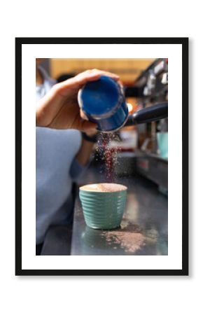 coffee in a cafe