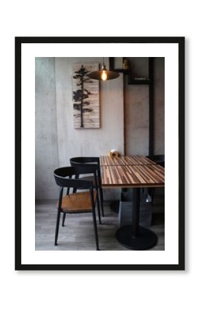 American industrial style cafe