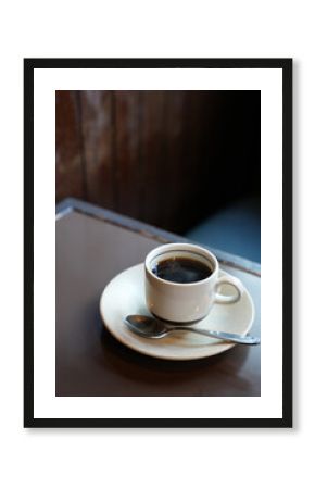 喫茶店のテーブルに置かれたコーヒー
