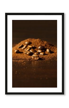 grains de café et café moulu 2