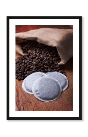 Tas de dosettes de café pour machines