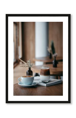 cup of coffee on table