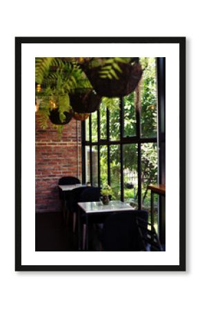 Table of cafe, coffee shop, bar, resturant, background - can used for display or montage your products