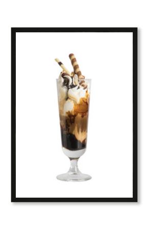 Affogato al caffè con panna
