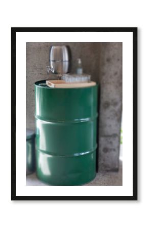 Indoor coffee shop loft surrounding