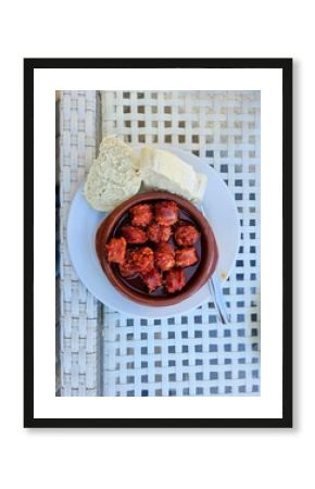 Traditional Spanish Chorizo Tapas with Bread