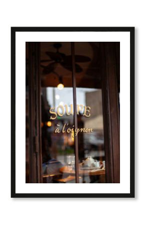 Atmosphere in a French pub