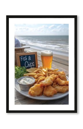 Fish and Chips by the Beach: Classic Seaside Meal