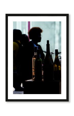 bottle of wine and people 