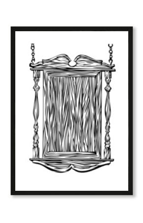 old-fashioned wooden pub sign