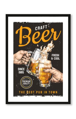 Craft beer celebration at a lively pub