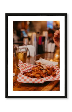 Beer & Wings at the Bar