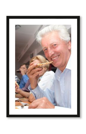 old man at table