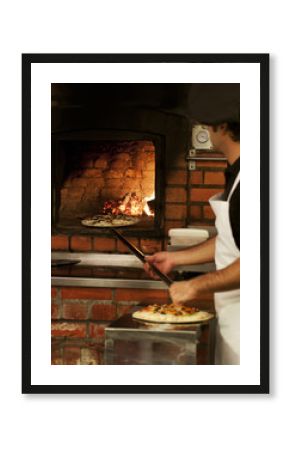 Pizza on fire