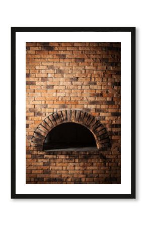 A traditional oven for cooking and baking pizza.