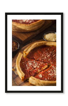 Chicago Style Deep Dish Cheese Pizza