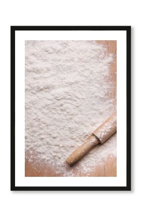 rolling pin and flour