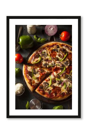 Homemade Hot Supreme PIzza