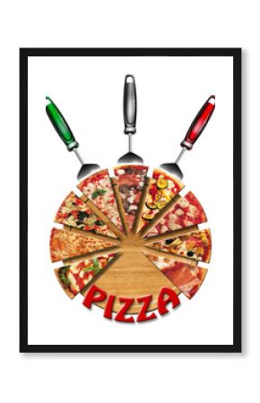 Pizza on the cutting board