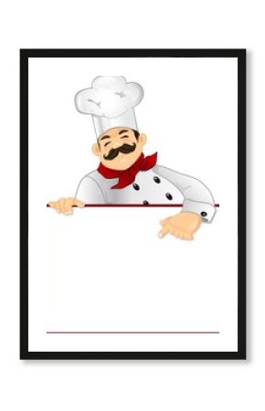 Chef  with panel