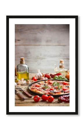 Delicious italian pizza