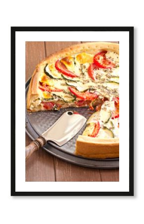 Quiche aus Tomaten und Zucchini