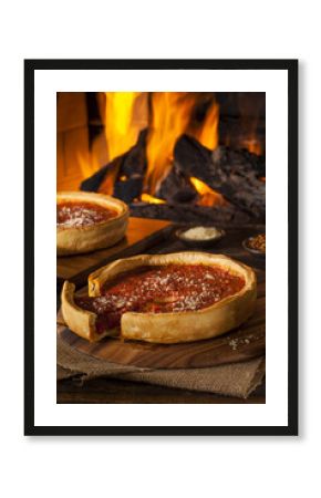 Chicago Style Deep Dish Cheese Pizza