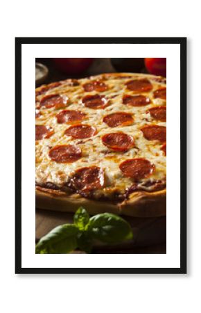 Hot Homemade Pepperoni Pizza