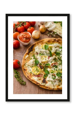 Pizza Bianco with Rosemary and Pancetta