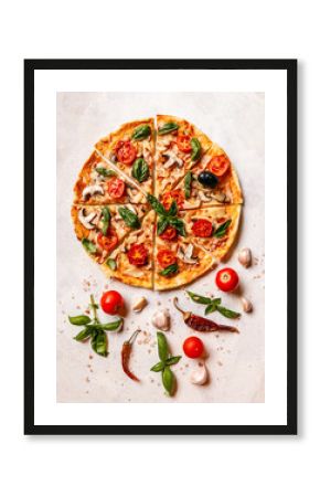 Fresh homemade pizza