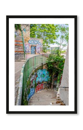 Dans les rues de la Croix Rousse à Lyon