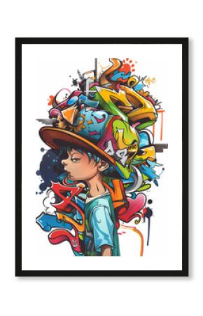 Abstract Graffiti Art with Vivid Colors and Dynamic Shapes Contemporary Urban Artwork in Bold Colors and Fluid Lines Expressionist Street Art with Red, Yellow, and Blue Splatters